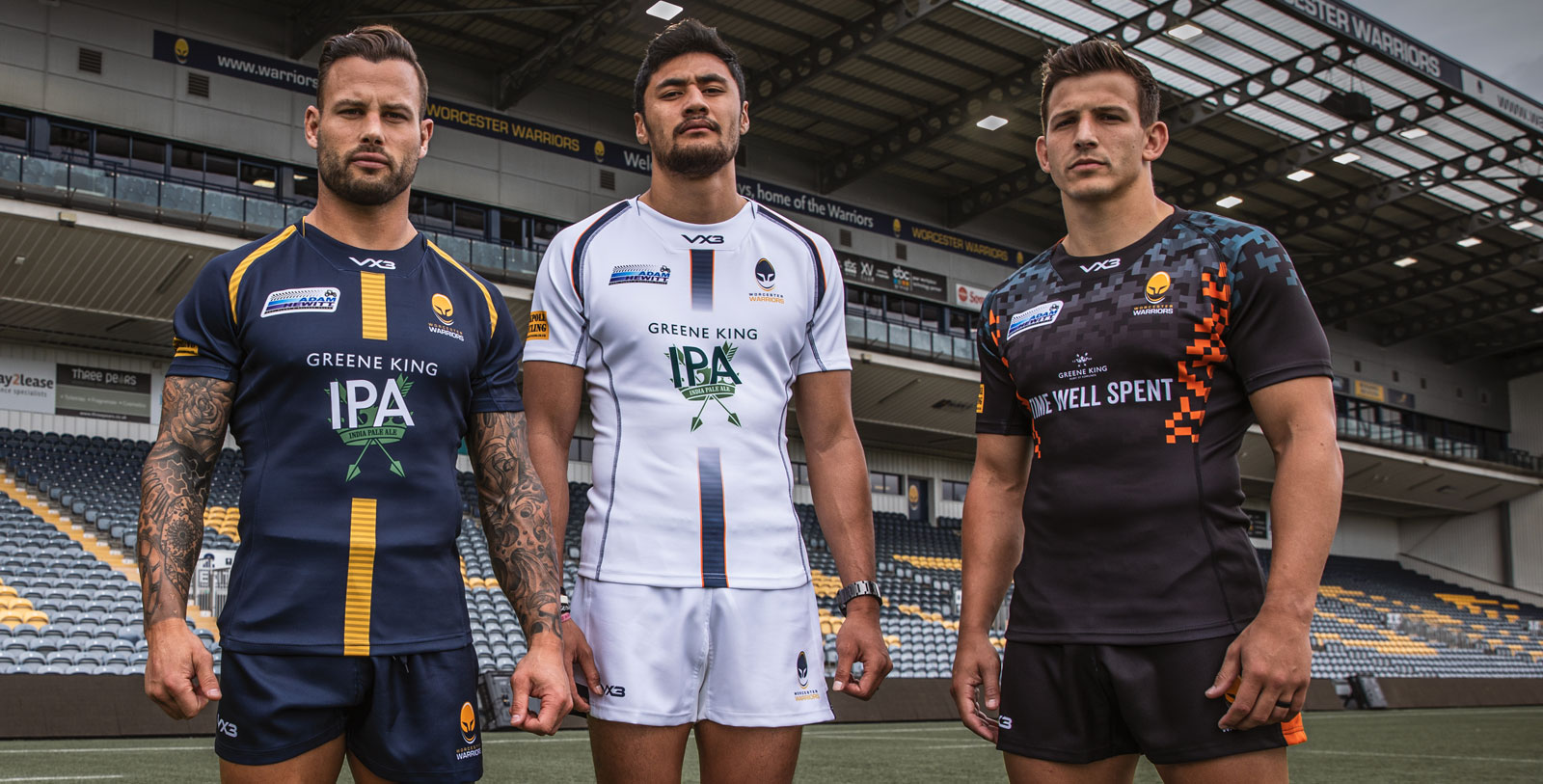 Worcester Warriors unveil new shirts for 2019-20 season
