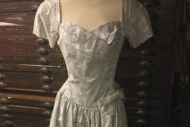 A 50S party dress on display at the museum
