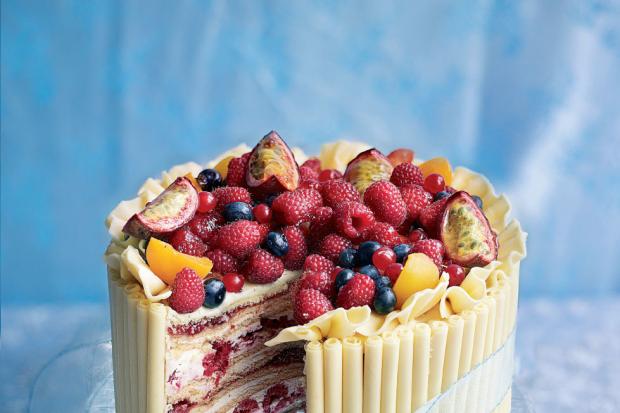 Baking a lovely cake like this is one way to beat  the blues