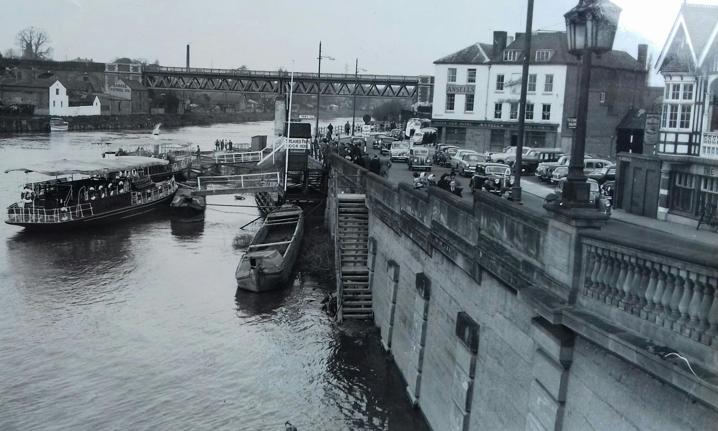 A riverboat at North Quay in the early Sixties