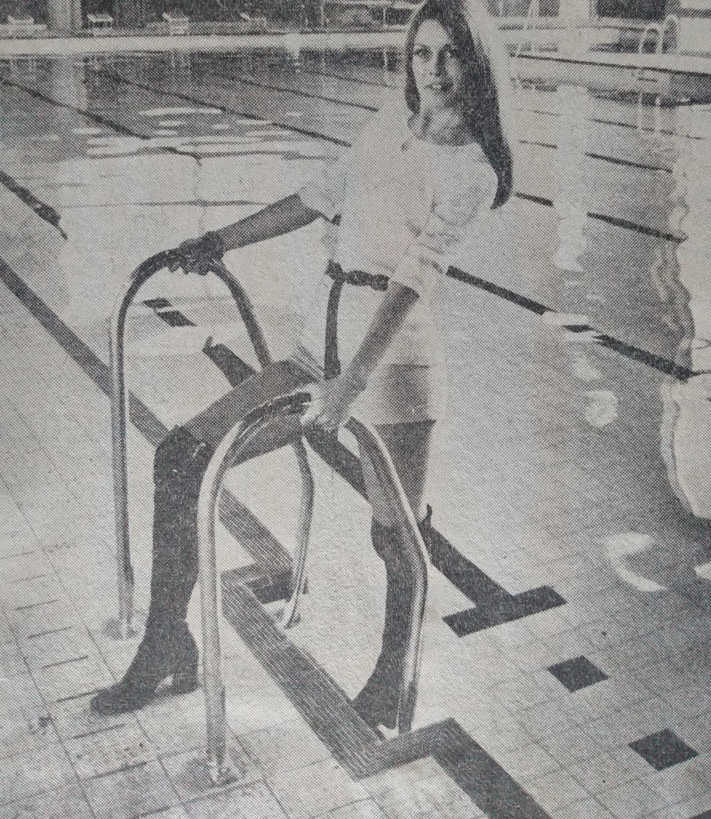 Worcester Carnival Queen Julianna Tongue was given a sneak preview of the new pool in March 1972 before its official opening