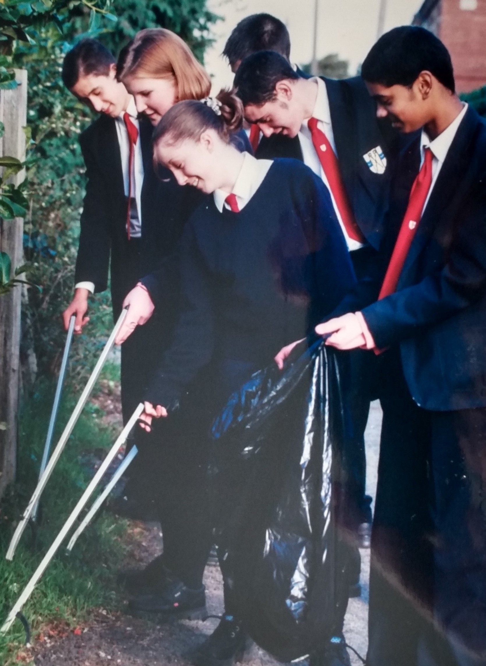 October 1997 and pupils started a clean-up campaign in Goodrest Walk