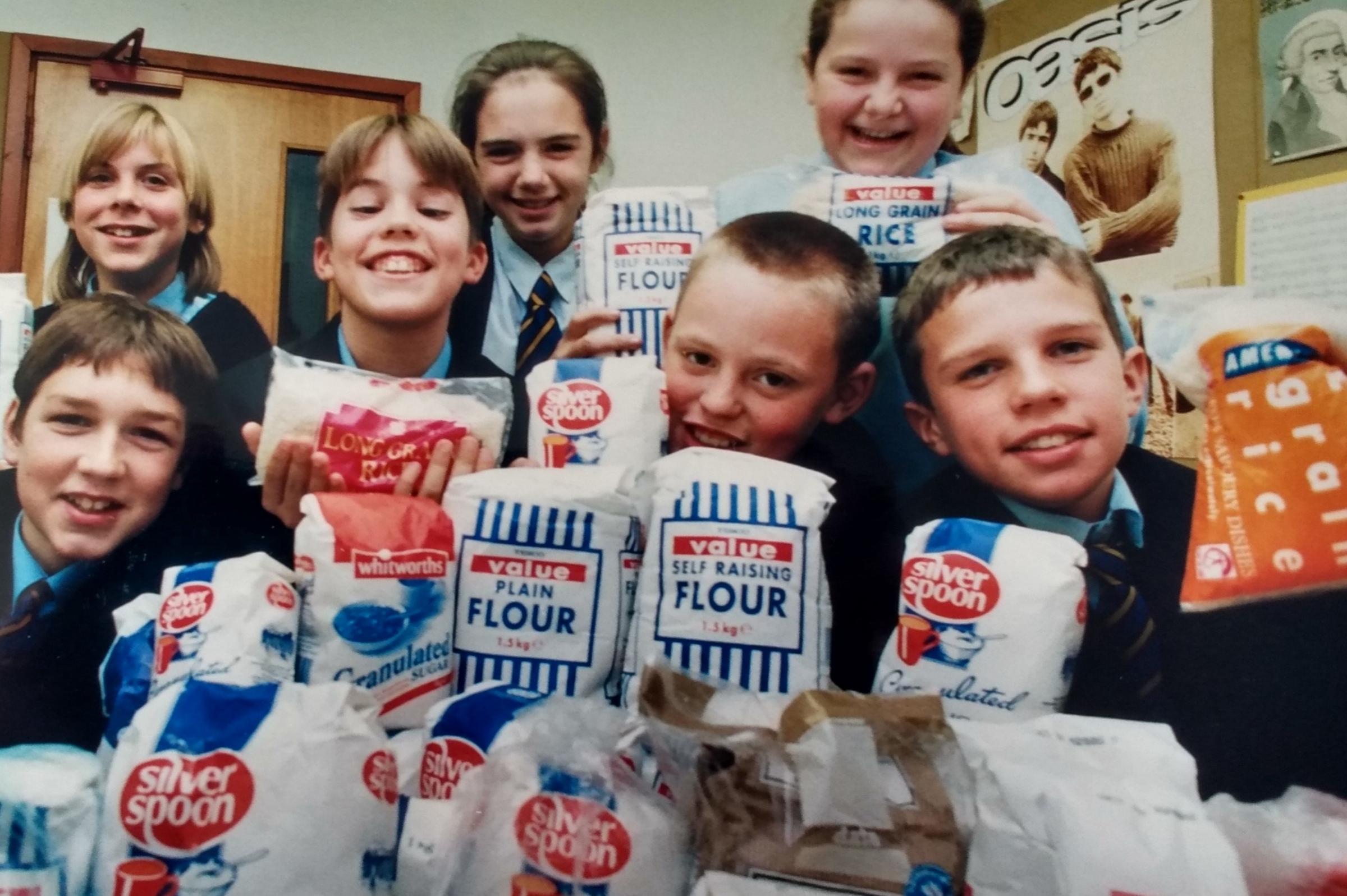 November 1996 and pupils were involved in a food collection