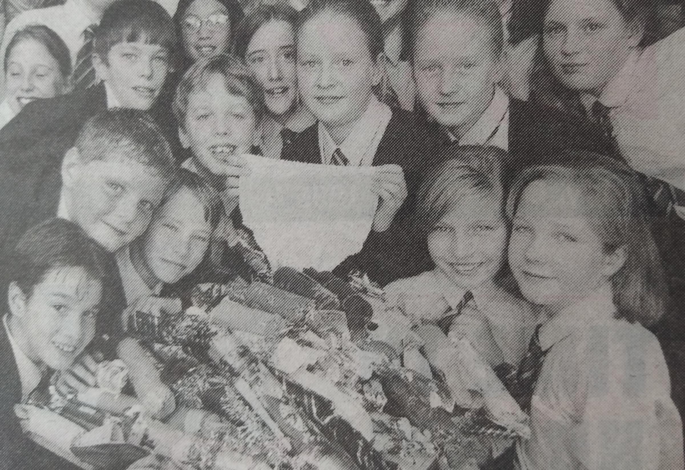 October 1995 and pupils were stuffing hundreds of pairs of underwear in Christmas crackers to be sent to war-torn Bosnia, after an aid worker told the youngsters that was one of the things that was needed most in refugee camps