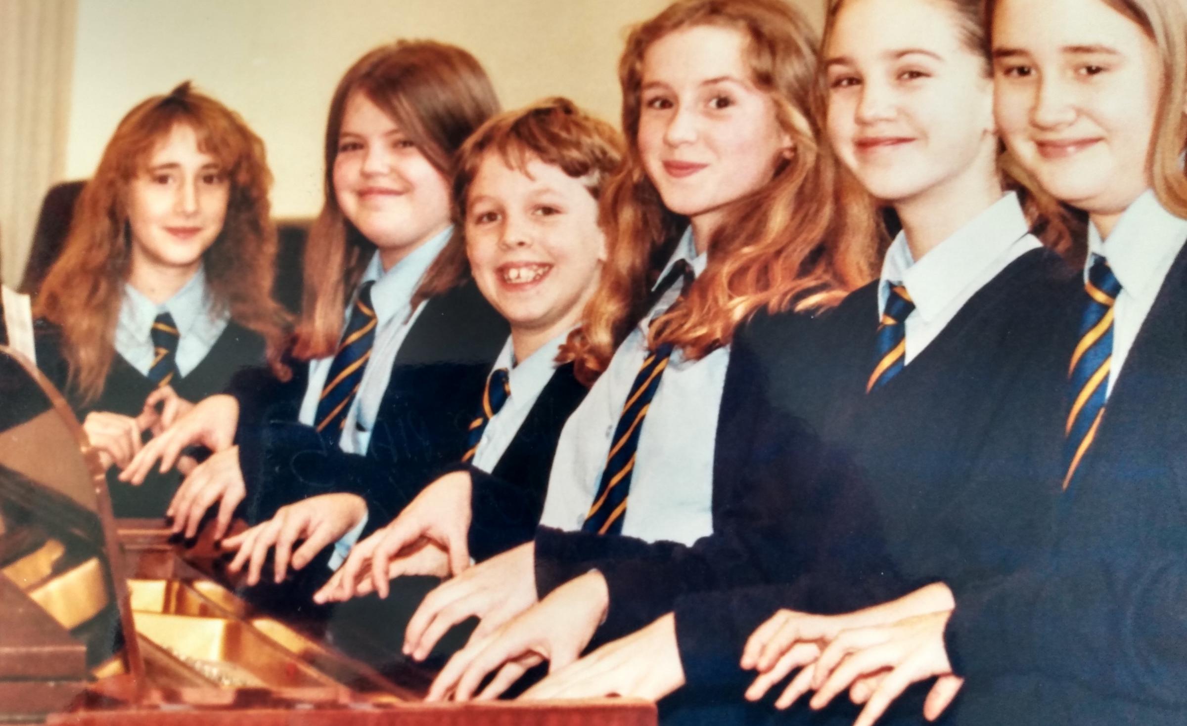 December 1995 and six pairs of hands are ready to hit the ivories