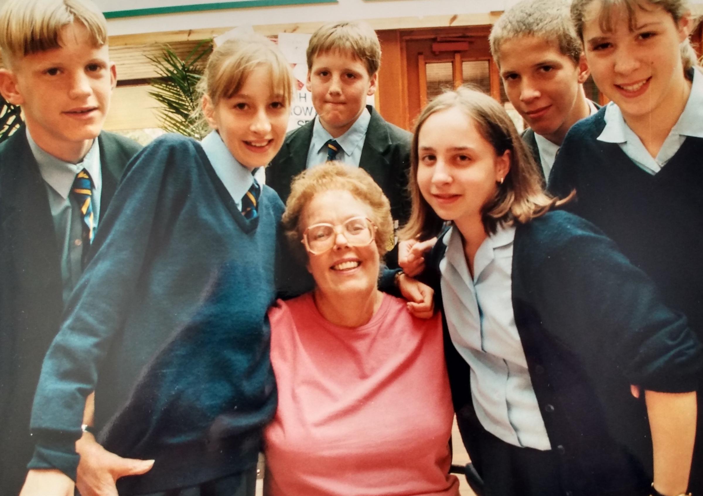 July 1997 and it was time for school secretary Annie Andrews to retire after spending 23 years at the school