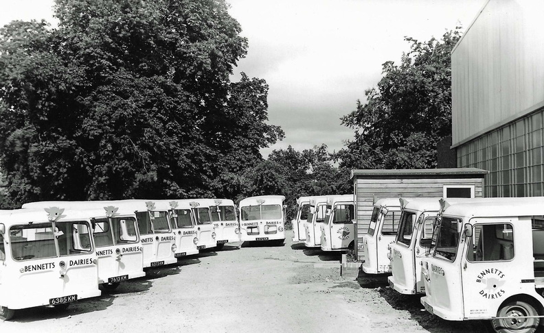 Bennetts electric milk floats. Picture: Changing Face Of Worcester