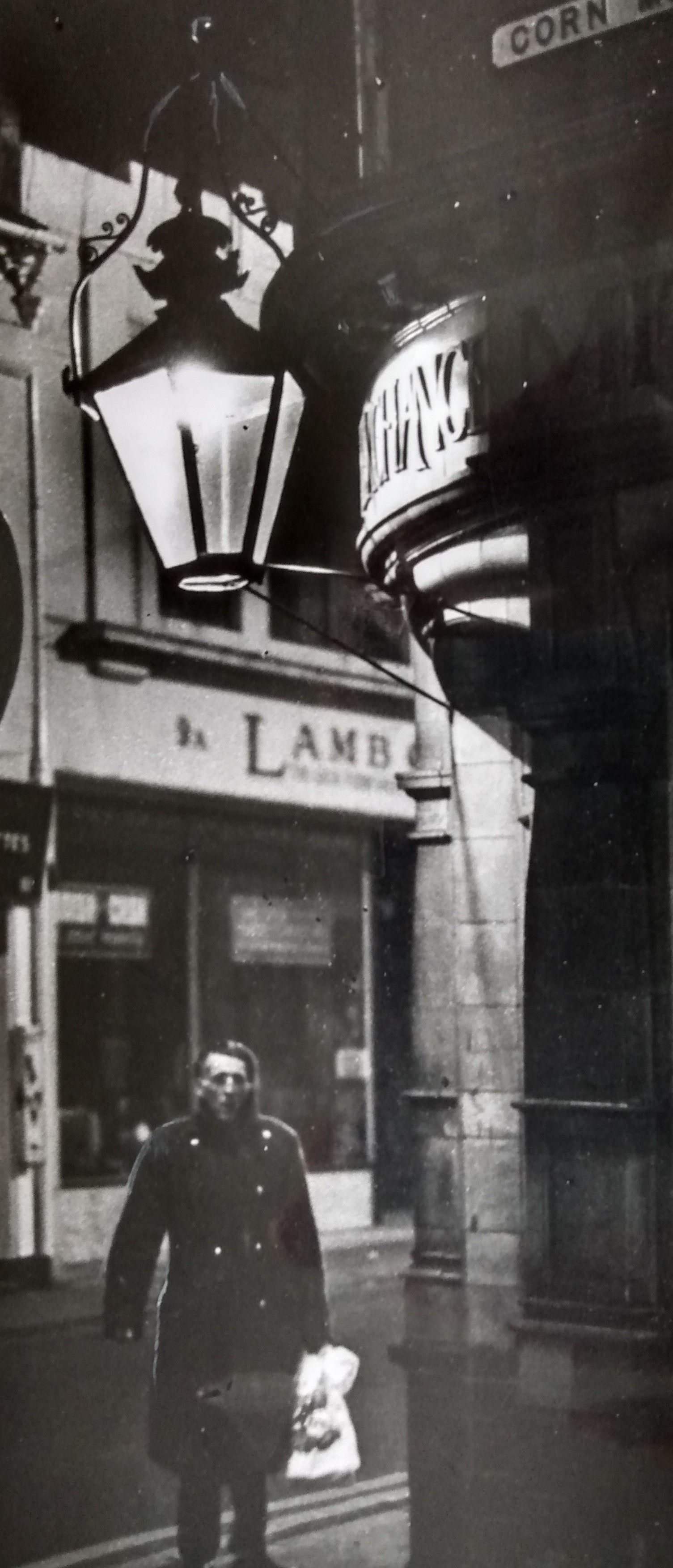 A moody and impressive, but sadly undated study of the lamp at the corner of the Cornmarket