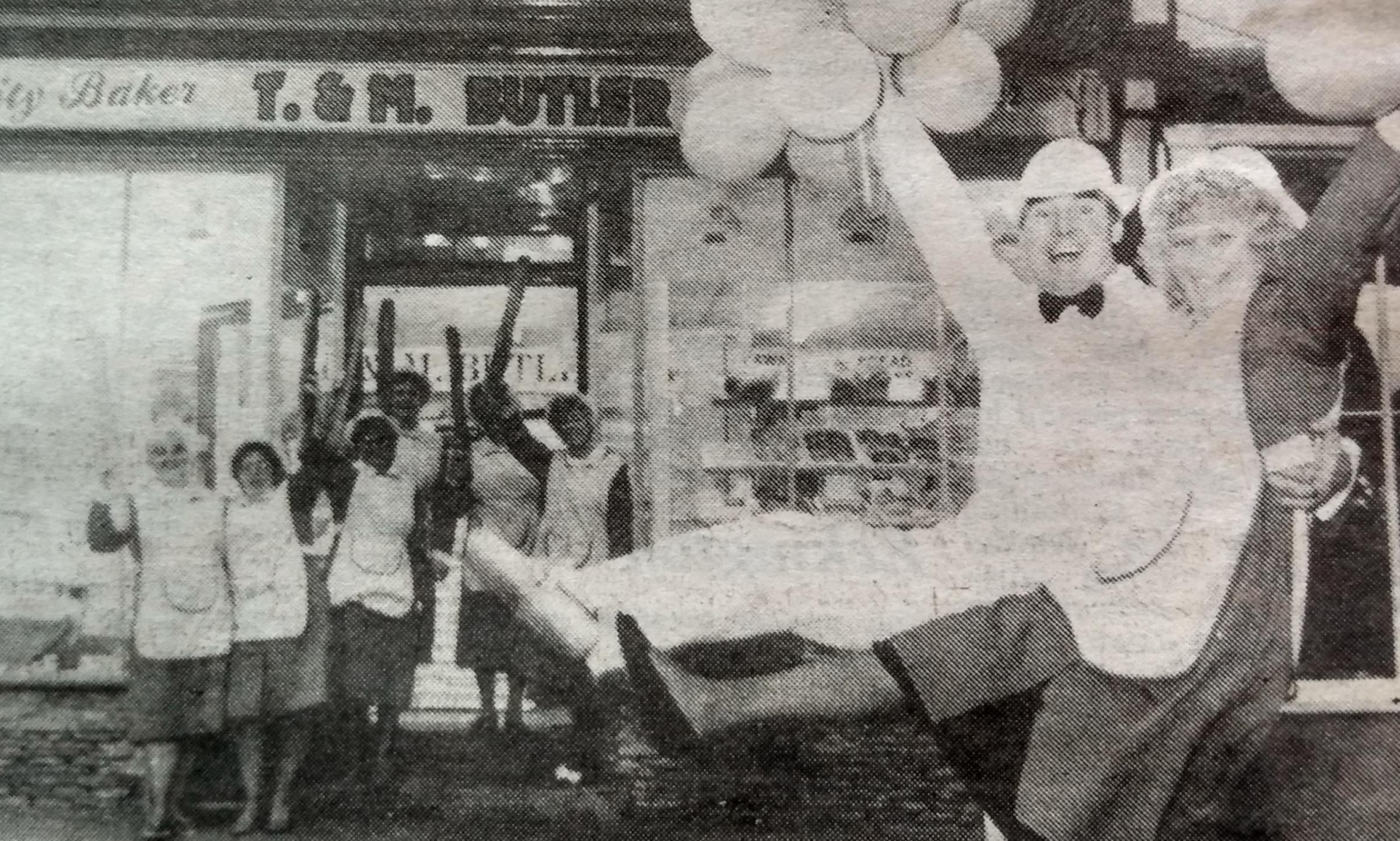 November 1991 and bakers T&M Butlers are celebrating their first anniversary in the city