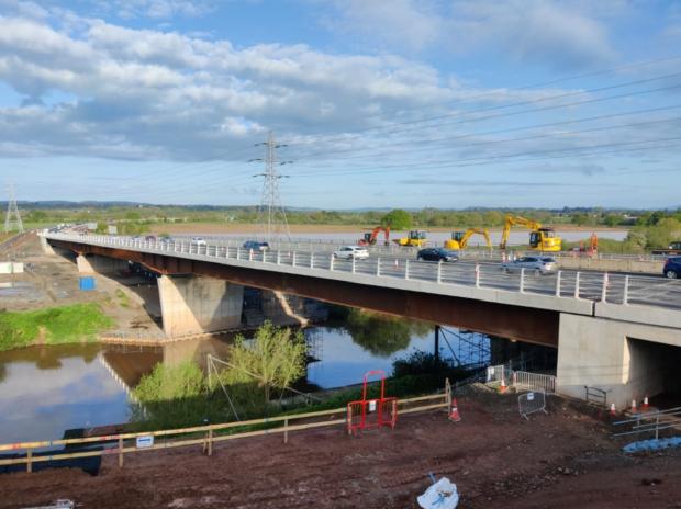 Worcester News: Carrington Bridge opened to traffic for the first time last year