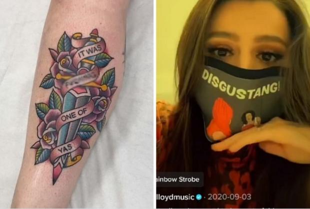 Worcester News: JOKE: Cher Lloyd has joked about the meme that inspired a tattoo. Picture: Instagram/TikTok