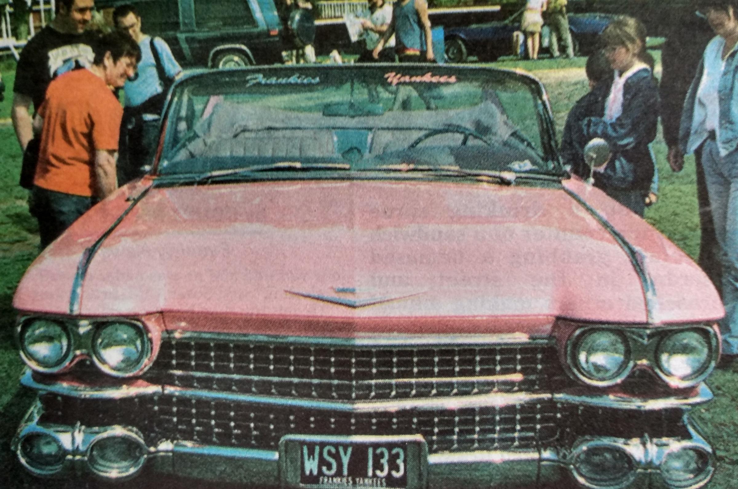 A pink Cadillac drew a lot of attention at the annual USA Automobile Show in May 2001