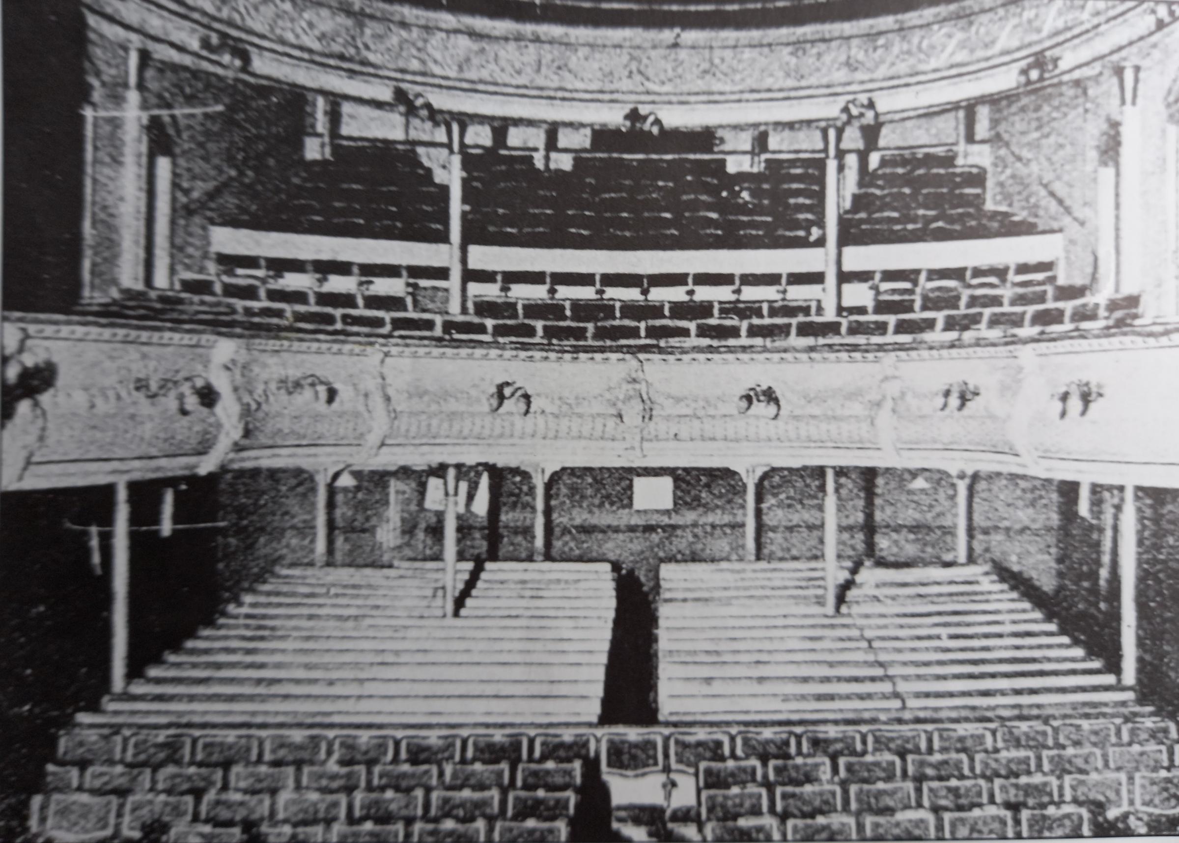 The balcony of the theatre in 1903