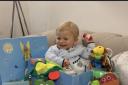 Toddler Fletcher Stanford, who suffers from spinal muscular atrophy.