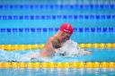 Adam Peaty in action during the Men's 100m Breaststroke second semi final at the Tokyo Aquatics Centre