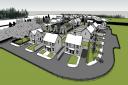 PLAN: An artist's impressions of the new homes in Abberley, which would be built next to Abberley Village Hall