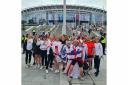 Girls from Inkberrow FC were among the 87,192 record crowd at Wembley on Sunday for the Lionesses' 2-1 European Championship final win over Germany