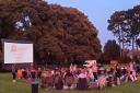 Outdoor cinemas will be popping up around the county this month. Guests enjoy a showing at the outdoor cinema in Abbey Park, Pershore, last year