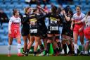 Liv McGoverne of Exeter Chiefs celebrates scoring a try - Mandatory by-line: Andy Watts/JMP - 03/12/2022 - RUGBY - Sandy Park - Exeter, England - Exeter Chiefs Women v Worcester Warriors Women - Allianz Premier 15s