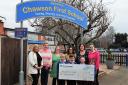 Chawson First School, in Droitwich, received a £1,000 donation from the developer.