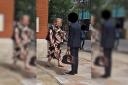 COURT: Frances Payne outside Worcester Magistrates Court