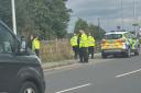 Police incident at Powick roundabout