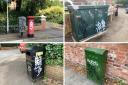 MESS: Graffiti tags across Battenhall in Worcester