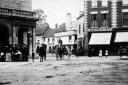 The Cornmarket in Victorian times.