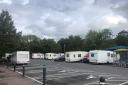 Travellers have pitched up at Tesco in Warndon