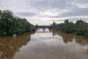 FLASHBACK: The high river level of the River Severn in October 2023.