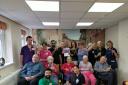 Staff and residents at Corbett House Nursing Home celebrate a good report