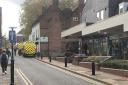 RESPONSE: Ambulances in St Andrew's Street in Droitwich on Monday