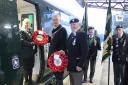 Councillor Louis Stephen laid a commemorative wreath on the 'Poppy Train', which will be laid at at the War Memorial in Paddington Station in an Armistice Day service tomorrow (November 11)