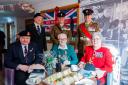 Jack Beavon who recently celebrated his 104th birthday at Brook Court care home, together with veterans and the Captain of the Mercia Regiment