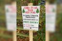 SIGNS: Signs promoting an upcoming charity event were stolen and hidden near Worcester.