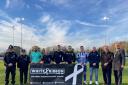 The White Ribbon UK campaign began at Worcester City FC's game against Slimbridge on Saturday (November 25)