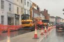 ROADWORKS: The roadworks in Upper Tything in Worcester have been causing delays to drivers in the city