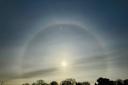 BEAUTIFUL: The sun halo over Worcester captured by Margaret Rose Davies