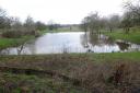 CHILLY: The freezing pond which was once a vital part of life at the National Trust's Hanbury Hall has returned