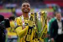 Oxford United's Josh Murphy celebrates after the Sky Bet League One play-off final at Wembley Stadium