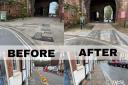 Edgar Street has undergone a makeover following works carried out by Worcestershire County Council