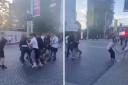  A brawl broke out between fans at Wembley Stadium after Southampton FC defeated Leeds United in the Championship play-off final