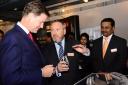 Renishaw director Rhydian Pountney explains 3D printing to Deputy Prime Minister Nick Clegg