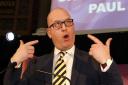 WORRIED: Paul Nuttall, just after realising what he's let himself in for.