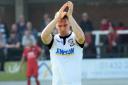 Rob Purdie bids an emotional farewell to Hereford FC. Picture: Will Cheshire