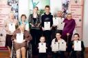 win: Young Poet Laureate Laura Dedicoat with members of the Generations Together group.