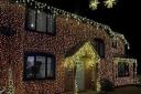 SPECTACULAR: The house in Callow End is completely covered in Christmas lights