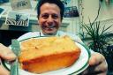BAKED OFF: Mid-Worcestershire MP Nigel Huddleston with his lemon drizzle.