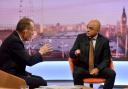 ANSWERS: Chancellor Sajid Javid on the Andrew Marr show. Pic: Jef Overs/BBC/PA Wire