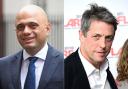 Sajid Javid and Hugh Grant have not seen eye to eye. Picture: PA.